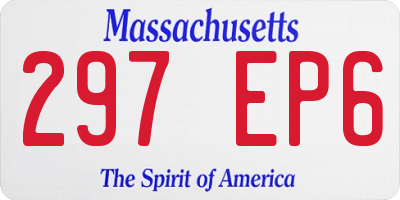 MA license plate 297EP6