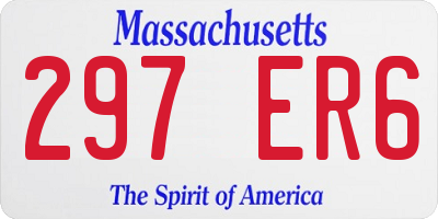 MA license plate 297ER6
