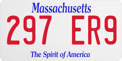 MA license plate 297ER9