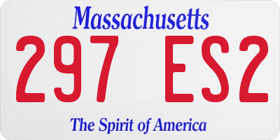 MA license plate 297ES2
