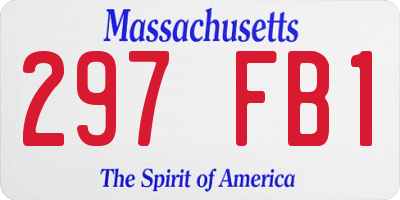 MA license plate 297FB1