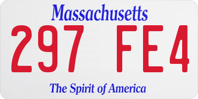 MA license plate 297FE4
