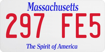 MA license plate 297FE5