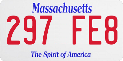 MA license plate 297FE8