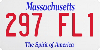 MA license plate 297FL1