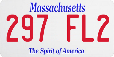 MA license plate 297FL2