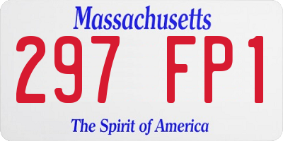 MA license plate 297FP1