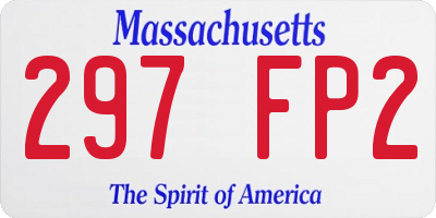 MA license plate 297FP2