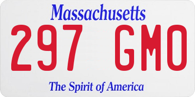 MA license plate 297GM0