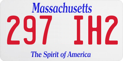 MA license plate 297IH2
