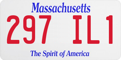 MA license plate 297IL1