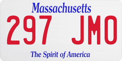 MA license plate 297JM0