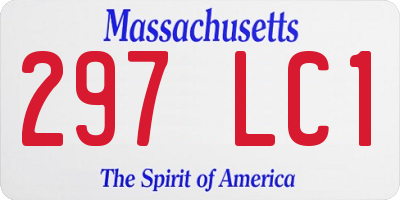 MA license plate 297LC1