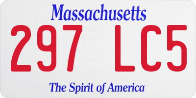 MA license plate 297LC5