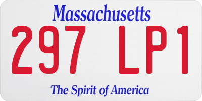 MA license plate 297LP1
