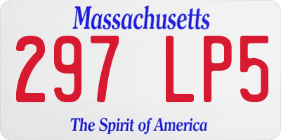 MA license plate 297LP5