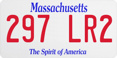 MA license plate 297LR2