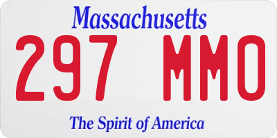 MA license plate 297MM0