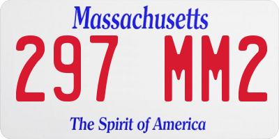 MA license plate 297MM2