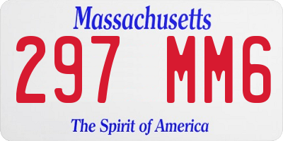 MA license plate 297MM6