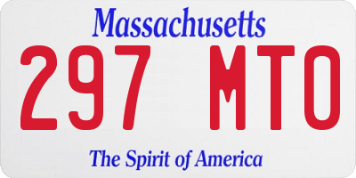 MA license plate 297MT0