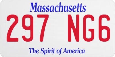 MA license plate 297NG6