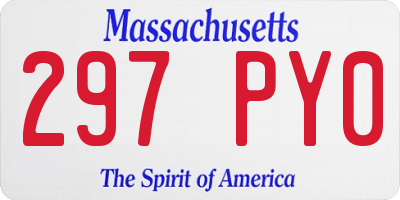 MA license plate 297PY0