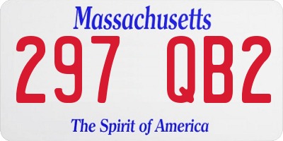 MA license plate 297QB2