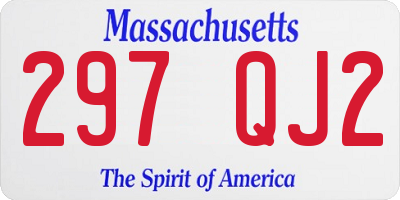 MA license plate 297QJ2