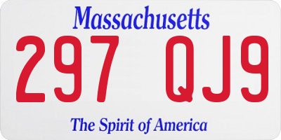 MA license plate 297QJ9