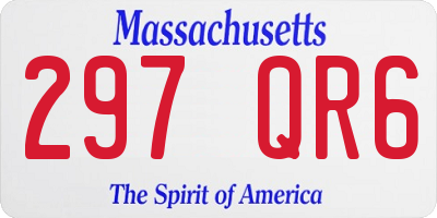 MA license plate 297QR6