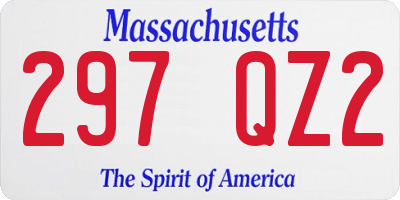 MA license plate 297QZ2