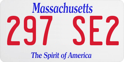 MA license plate 297SE2