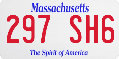MA license plate 297SH6