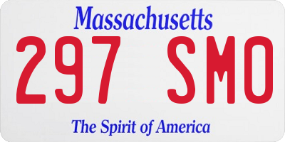 MA license plate 297SM0