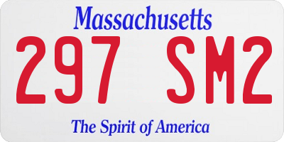 MA license plate 297SM2