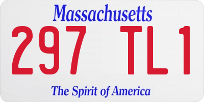 MA license plate 297TL1