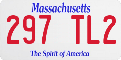 MA license plate 297TL2
