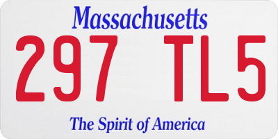 MA license plate 297TL5