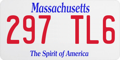 MA license plate 297TL6