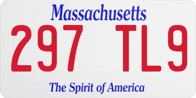 MA license plate 297TL9