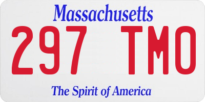 MA license plate 297TM0