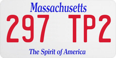 MA license plate 297TP2