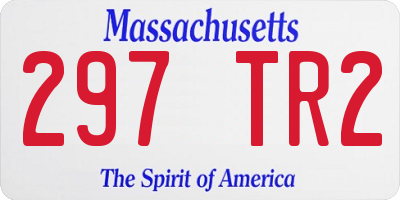 MA license plate 297TR2