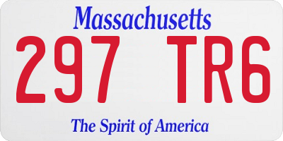 MA license plate 297TR6