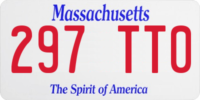 MA license plate 297TT0