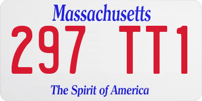MA license plate 297TT1