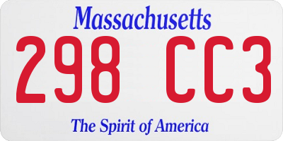 MA license plate 298CC3