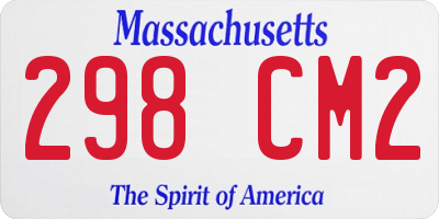 MA license plate 298CM2