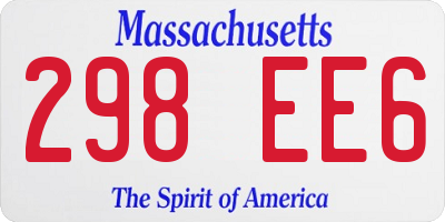 MA license plate 298EE6